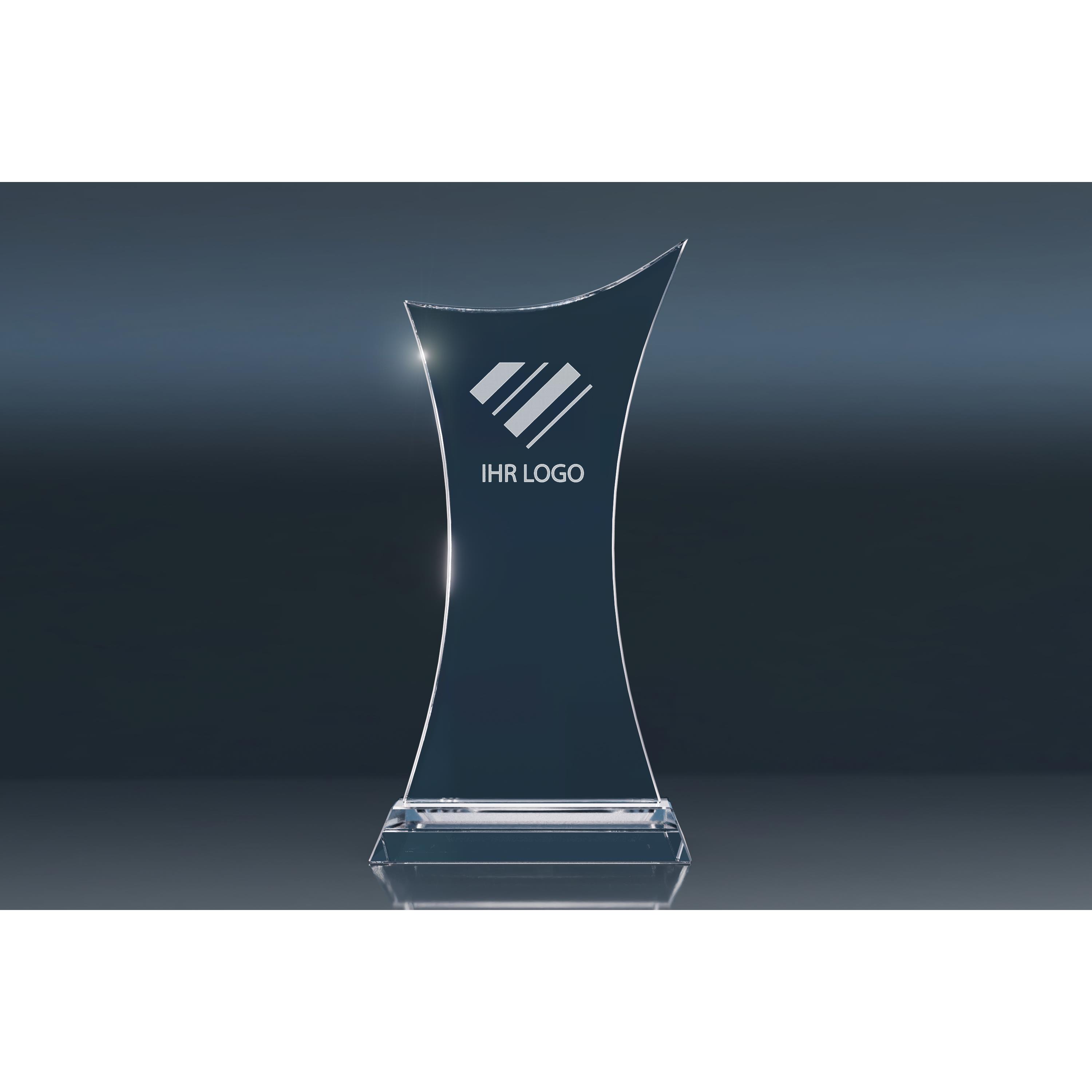 Crystal-Trophy  Thin Cross  (M)