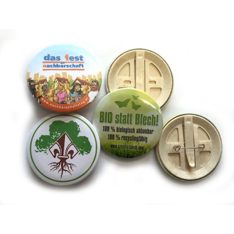 Öko-Ansteckbutton mit Clip