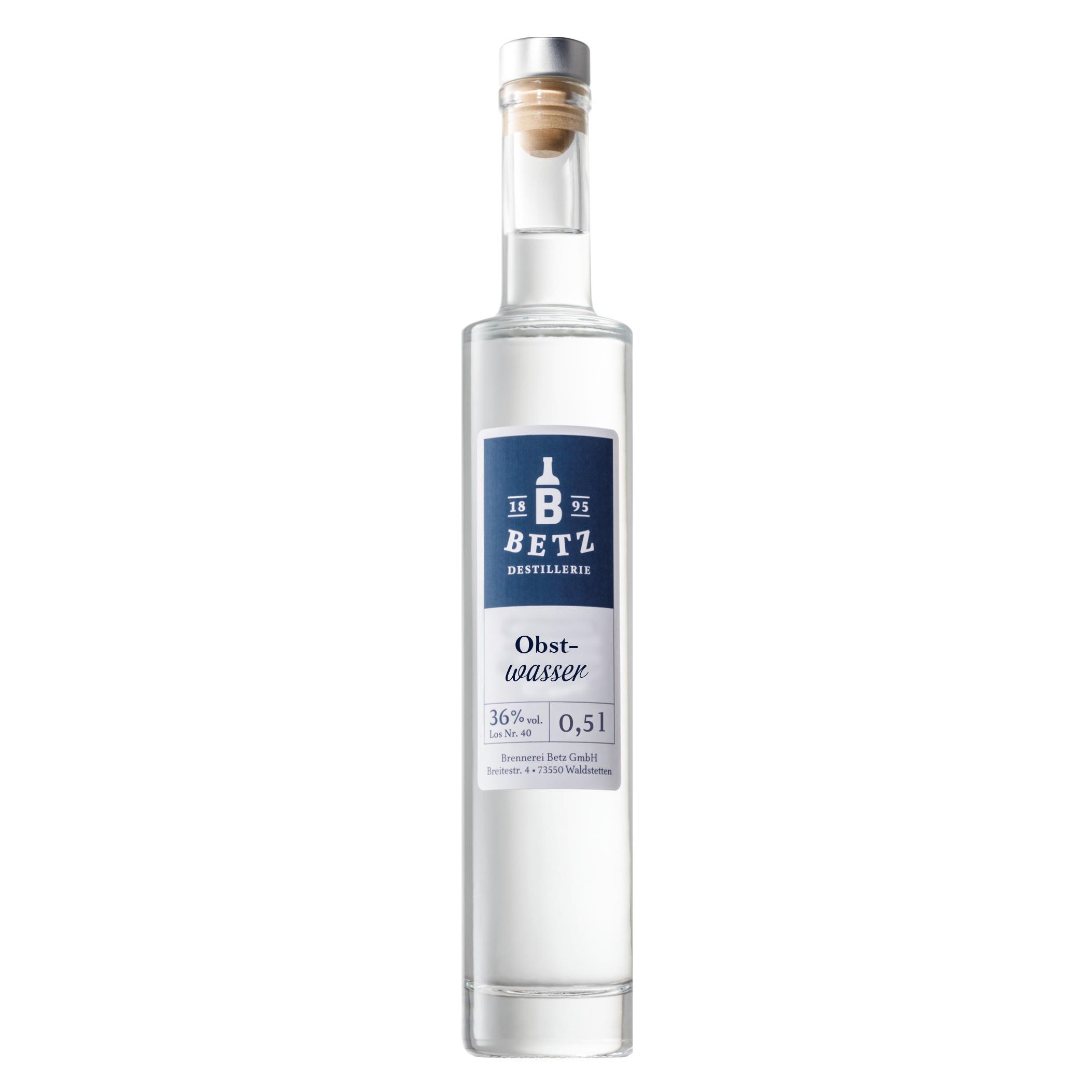 Obstwasser 0,5 l in Flasche Atlantis, 38 % vol.
