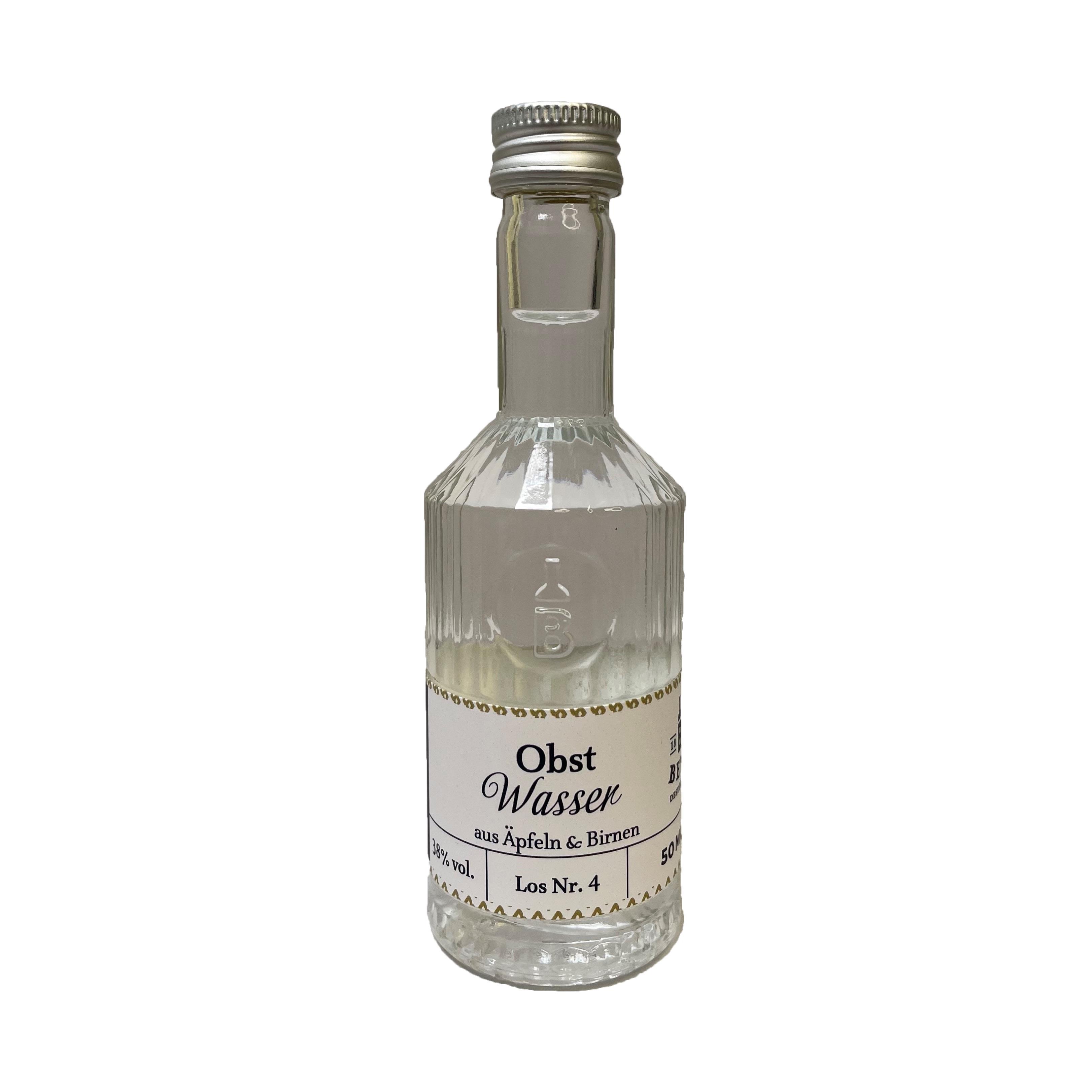 Obstwasser 50 ml in Tastingflasche, 38 % vol.