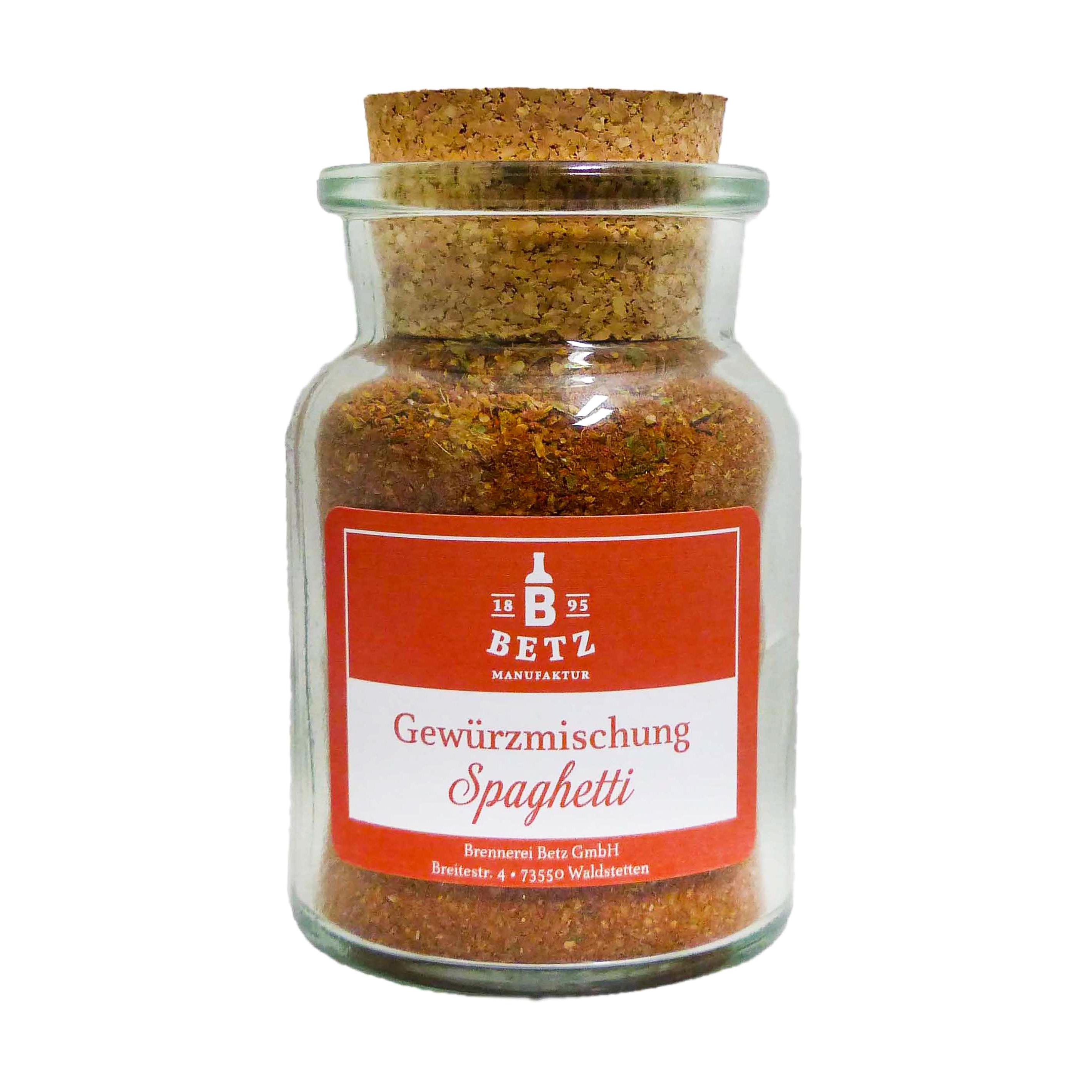 Spaghetti Gewürzmischung im Korkenglas, 85 g
