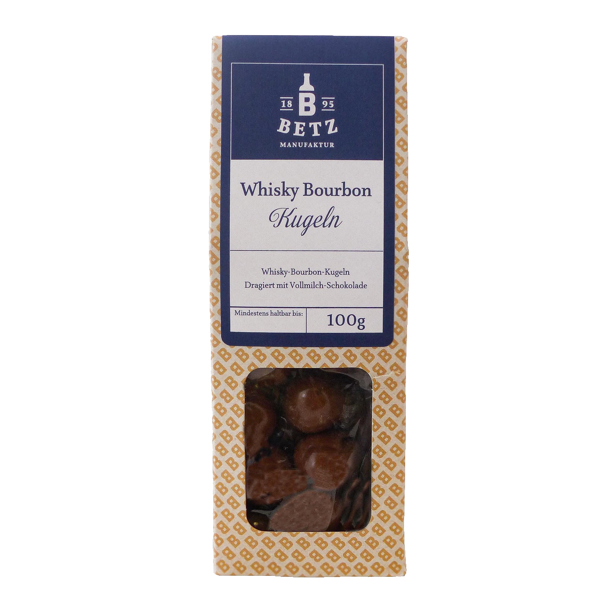 Whisky-Bourbon-Kugeln, 100 g in Präsentkartonage