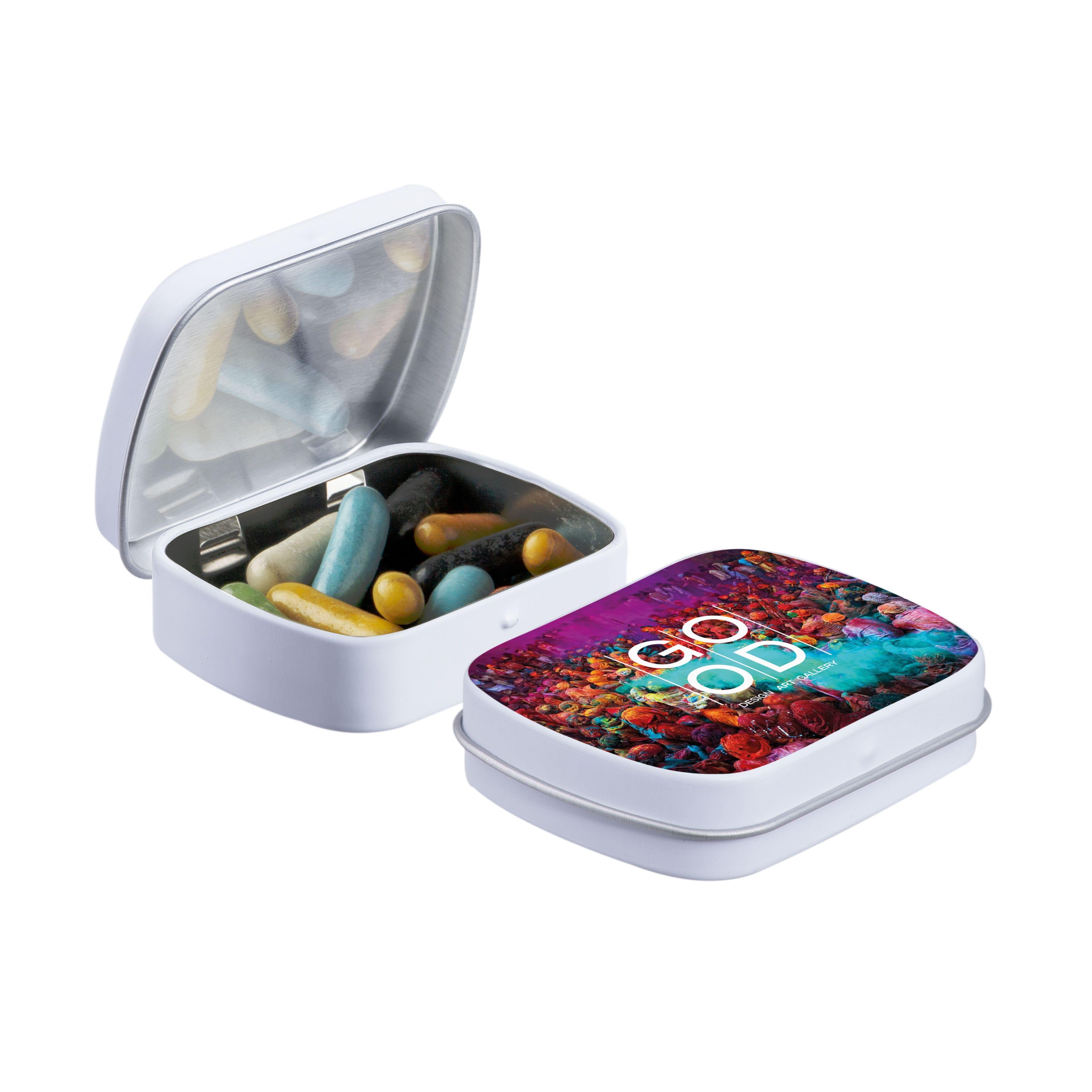 Mini Klappdeckeldose mit Süßigkeiten