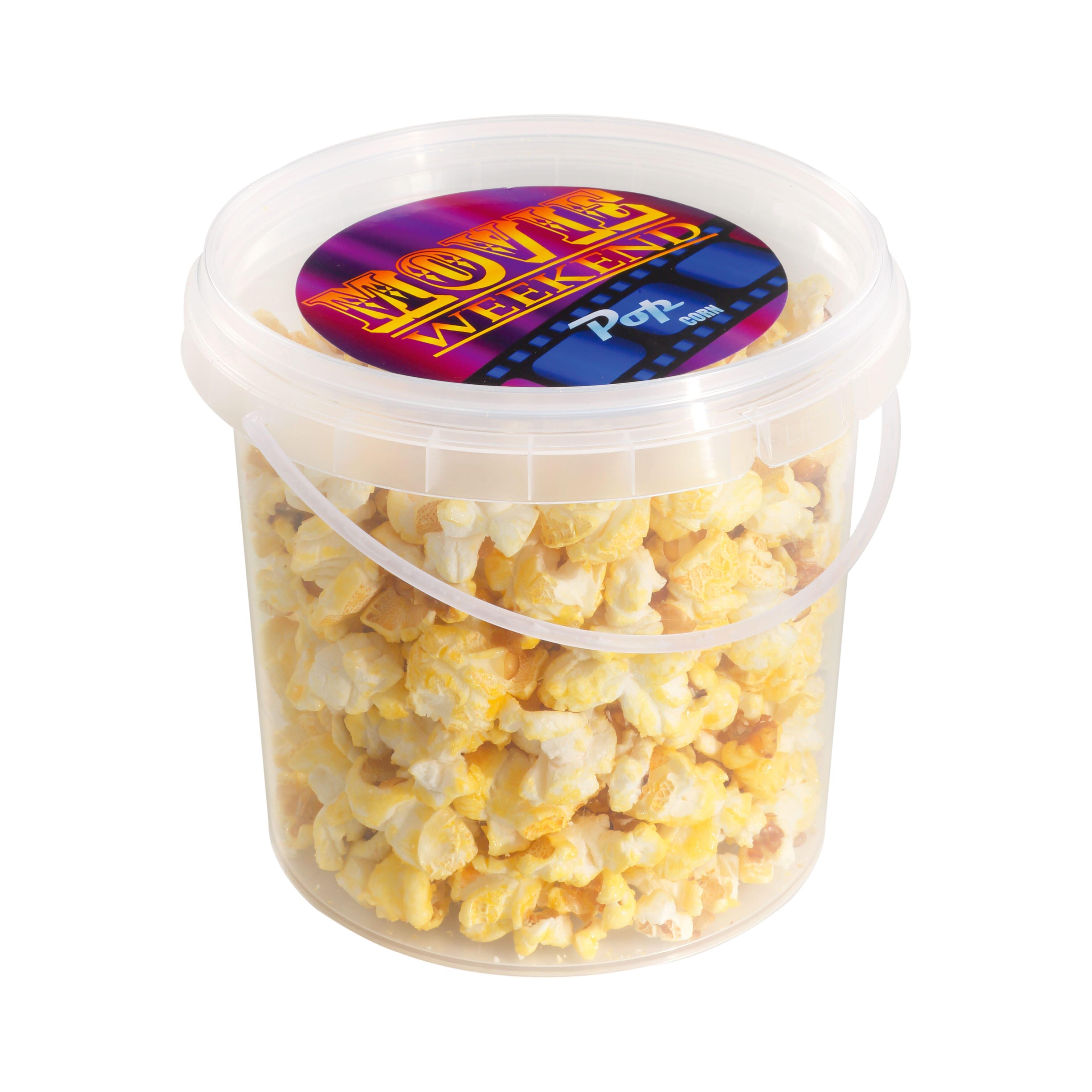 Eimer mit Popcorn