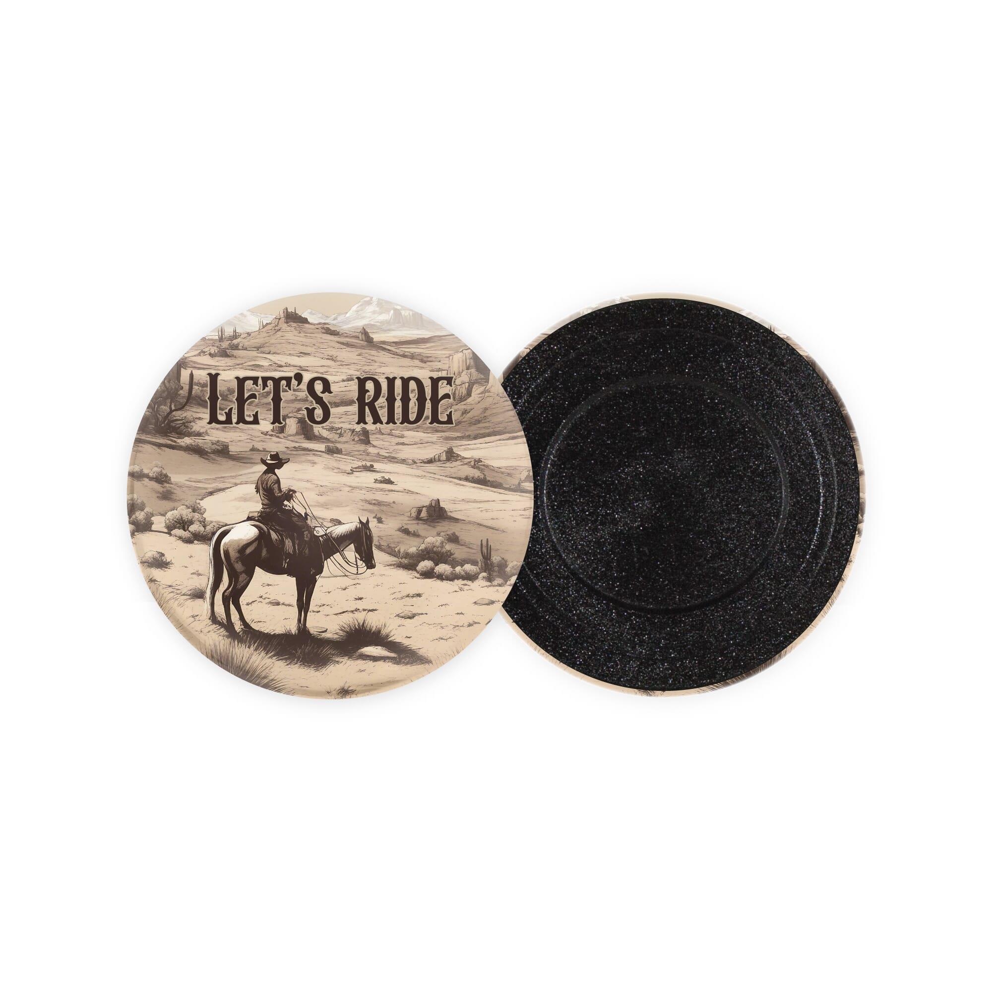 Metallbutton 75mm mit Magnet